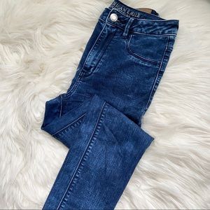 AE Acid Wash Sky High Jeggings